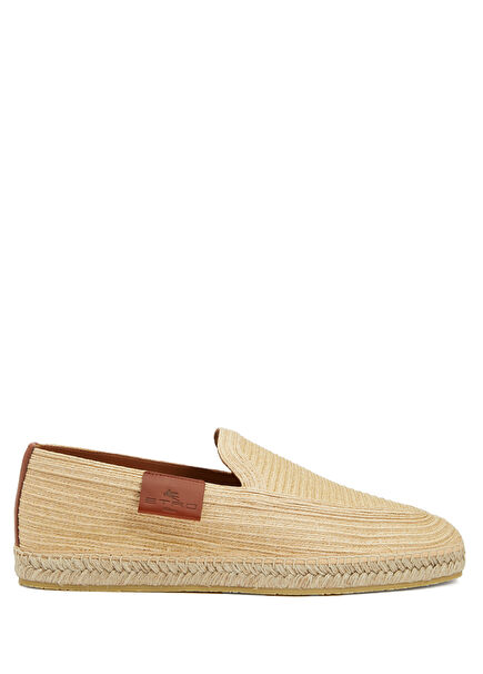 Beige Jute Textured Men's Espadrille