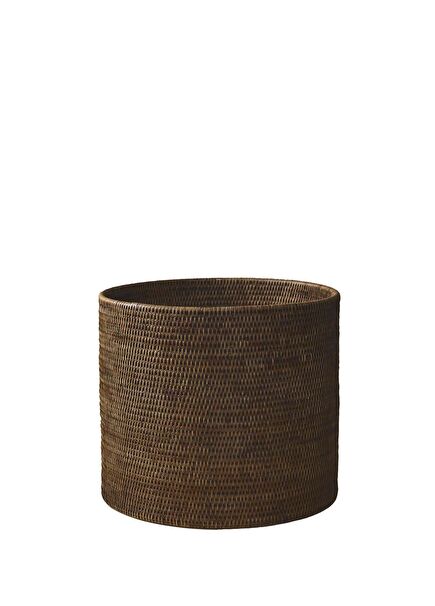 Kahverengi M Rattan Saksı
