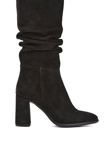 Black Drawstring Women's Boots