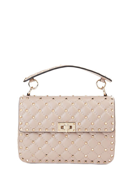 Rockstud Spike Medium Pudra Kadın Deri Çanta