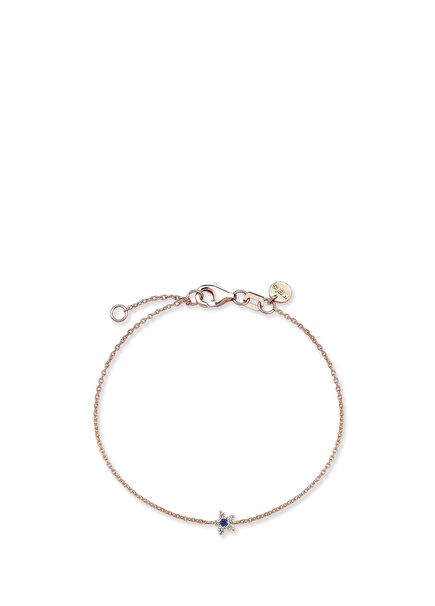 Cemre Sapphire 14 Carat Rose Gold Women's Bracelet