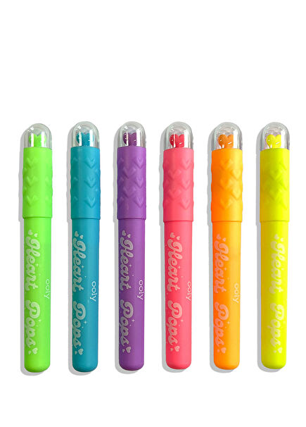 Heart Pops Neon Highlighter 6-Pack Highlighter