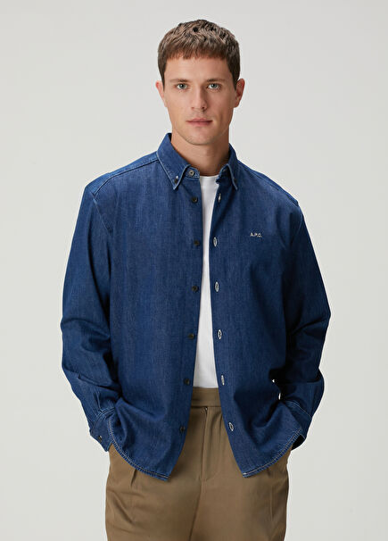 Mathias İndigo Denim Gömlek