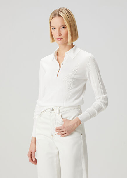 White Polo Blouse
