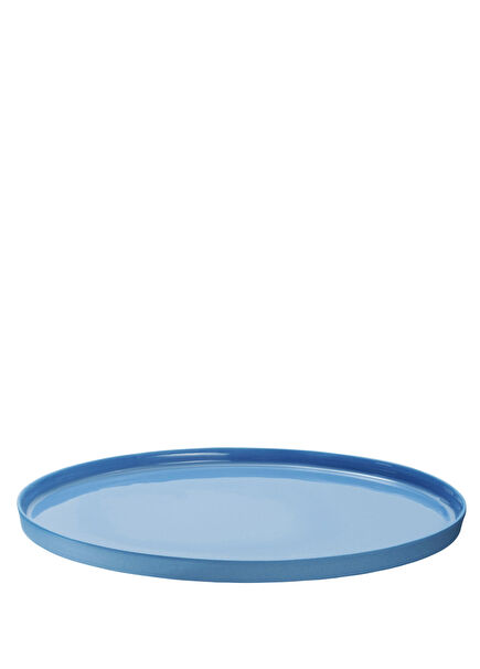 Pure Color Blue Porcelain Plate