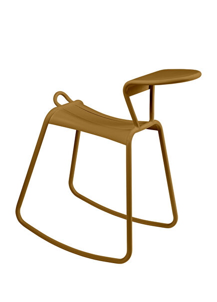 Adadesk Mustard Metal Kids Swing