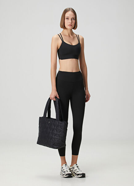 Fast and Free High Rise Black Leggings 25"