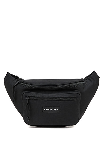 Explorer Siyah Logolu Erkek Bel Çantası