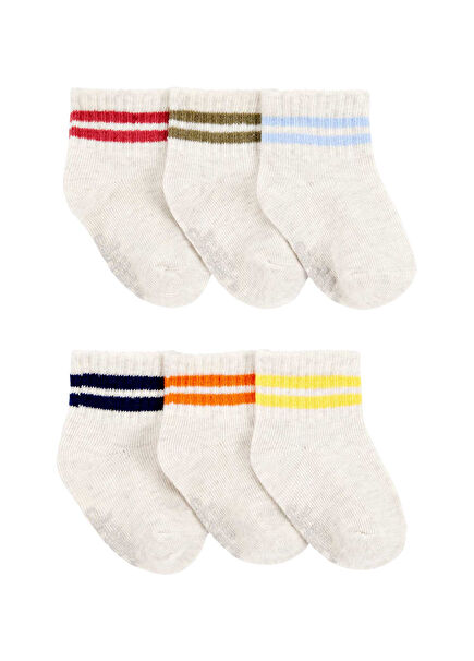 Multicolored Baby Boy 6-Socks Set