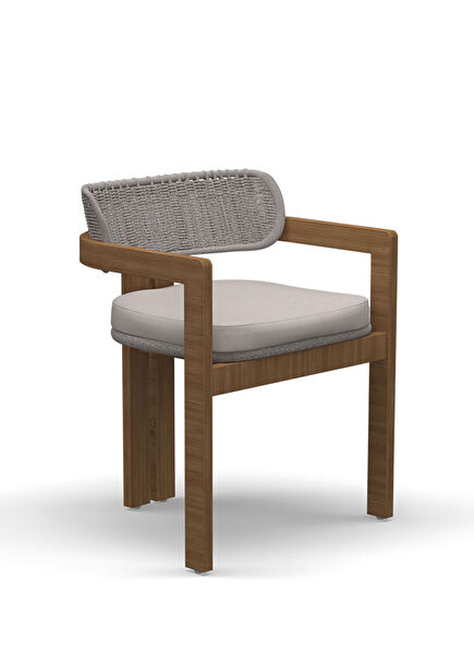 Joy Cream Teak Garden Chair 60x53 cm