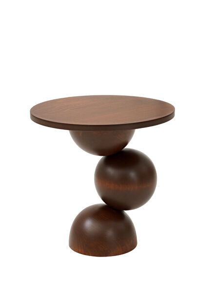 Artu Brown Wood Side Table
