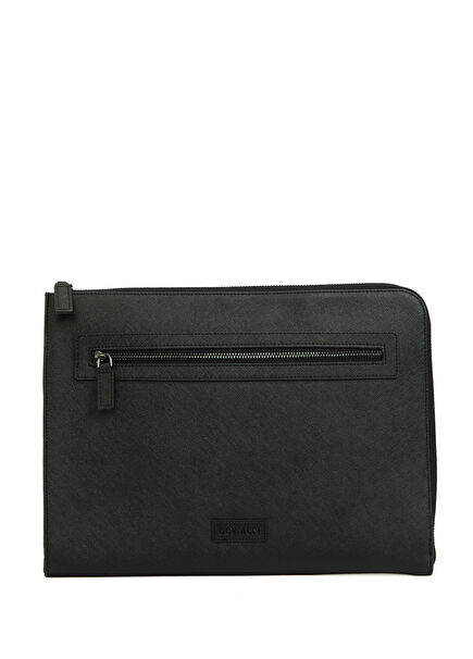 Black Logo Men's File Holder
