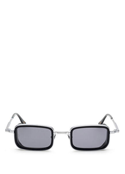Merton Silver Black Titanium Unisex Sunglasses