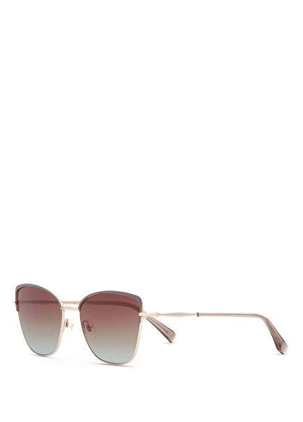 Edith HM 1765 C3 Rose Gold Metal Women's Sunglasses