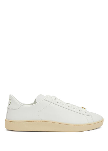 Beyaz Erkek Deri Sneaker
