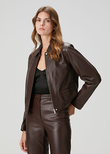 Ascot Brown Leather Jacket
