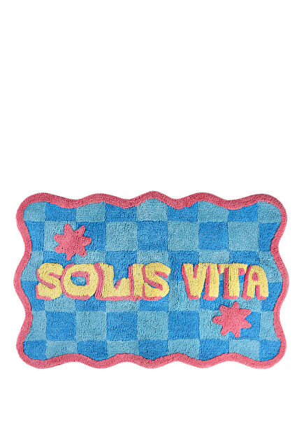 Punjab Light Blue Cotton Bath Mat 60 x 90 cm