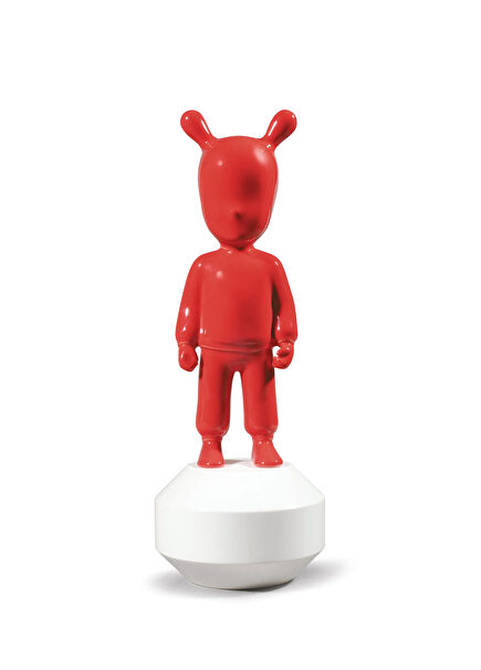 The Red Guest Little White Porcelain Statue