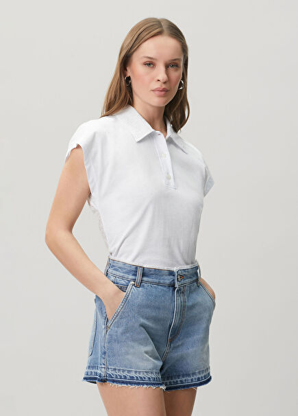 Beyaz Polo T-shirt