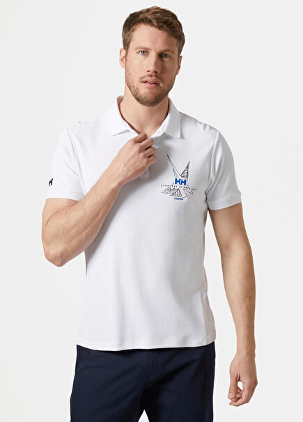 HP Race Whit Polo Yaka Kısa Kollu Erkek Spor T-shirt