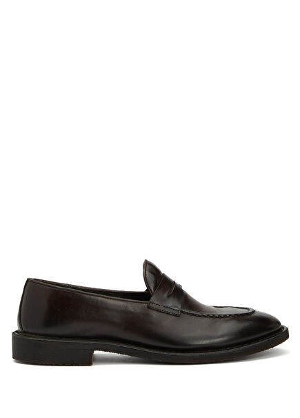 Burgundy Men's Leather Loafer