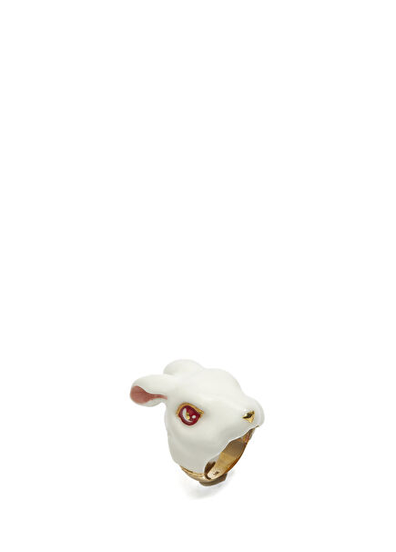 White Rabbit Shaped Women's Gold Ring