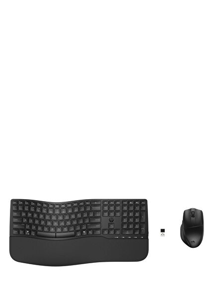 8T6L6AA 680 Black Comfort Dual-Mode Unifying Bluetooth Wireless Keyboard Mouse Set