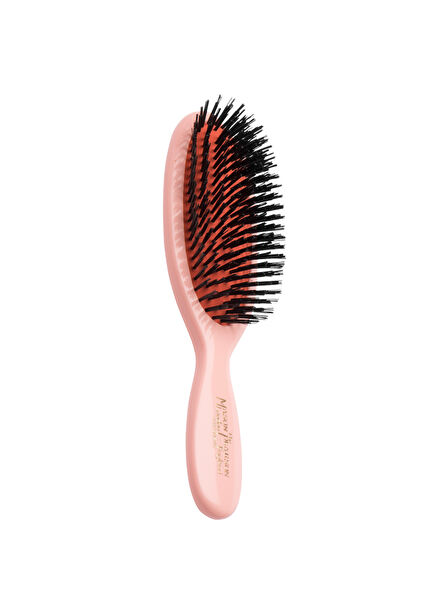 Pocket Boar Bristle B4 Pink Hair Brush