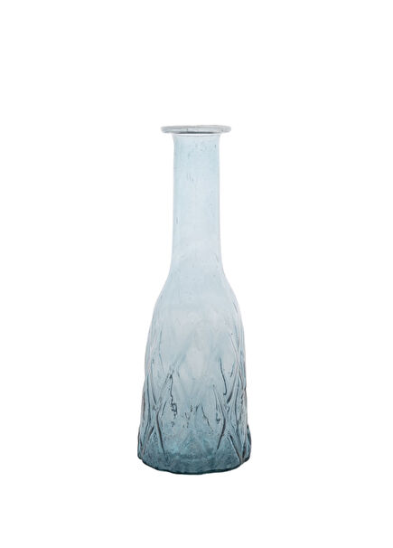 Blue Glass Vase 18x8 cm