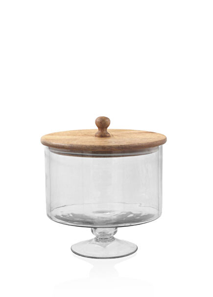 Madera Pedestal Cookie Jar