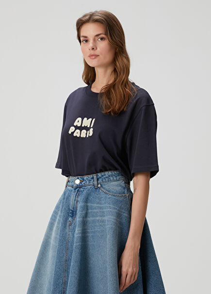 Navy Blue Organic Cotton T-Shirt