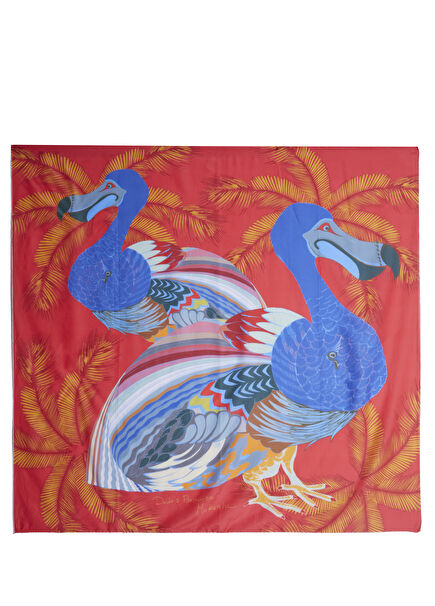 Dodo's Paradise Blue Red Women's Shawl
