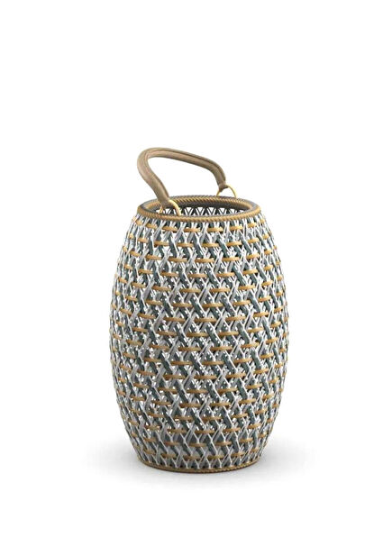 Dala Bahamas Rattan Orta Boy Bahçe Dekoratif Fener