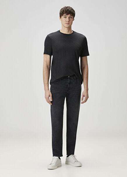 Tapered Fit Dark Grey Jeans