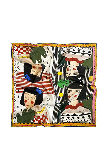 Line Between Cotton Women's Bandana