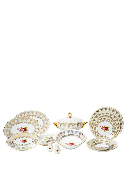 Porselen 77 Parça 12 Kişilik Yemek Takımı