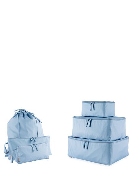 Blue 6-Piece In-Luggage Organizer Set