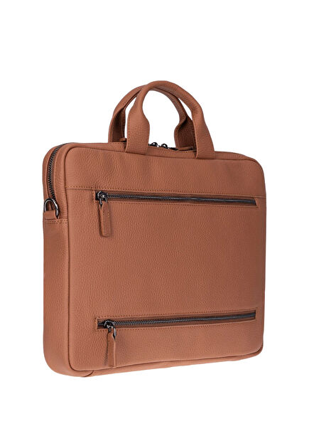 Urban Shell Pro 16" Warm Tan Taba Deri Unisex Laptop / Macbook Çantası
