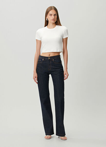 Lacivert Jean Pantolon