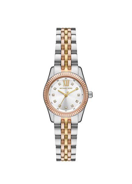 MK4987 Gold Color Metallic Grey Rose Gold Steel Women's Wristwatch