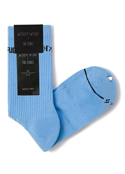 Men's Socks With Blue Logo