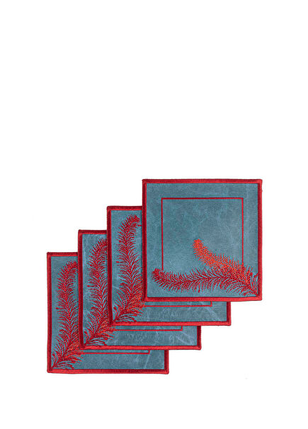 Doris Deri 4'lü Bardak Altlığı