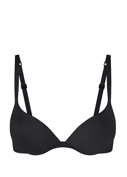 Teardrop Push Up Black Bra