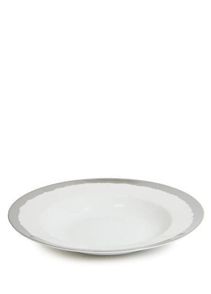 Odyssey Platinum White Porcelain Plate