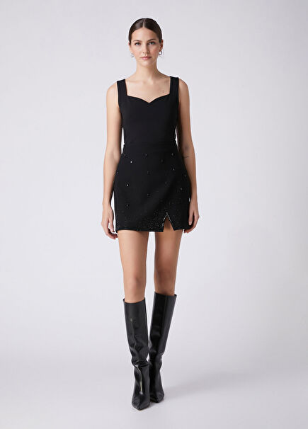 Black Mini Evening Dress