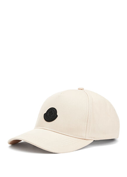 Beige Logo Detailed Women's Cap