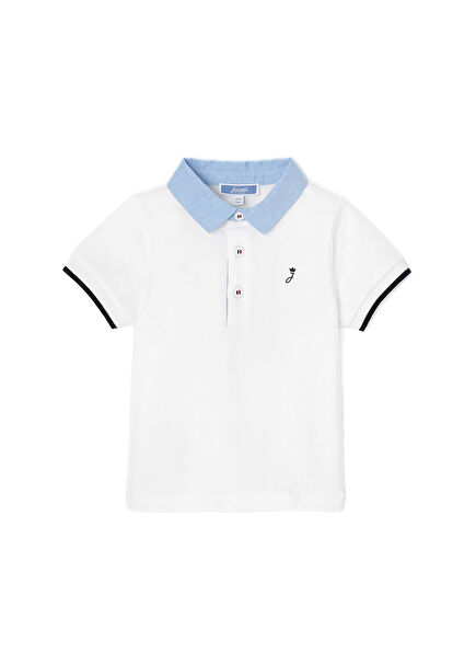 Cotton Pique Oxford Collar Baby Boy T-Shirt