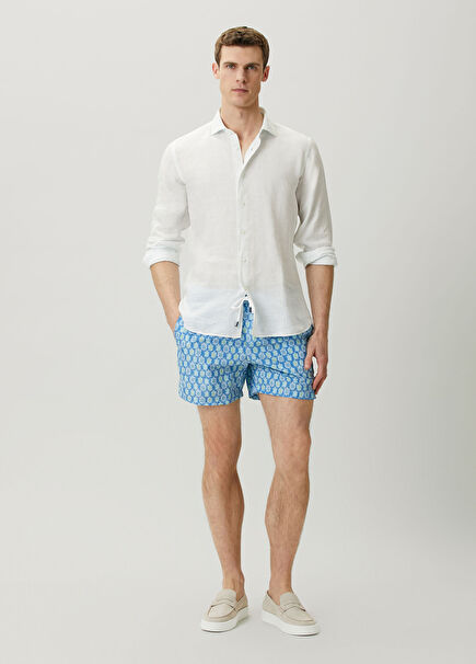 Madeira Waist Corded Turtle Print Swimsuit