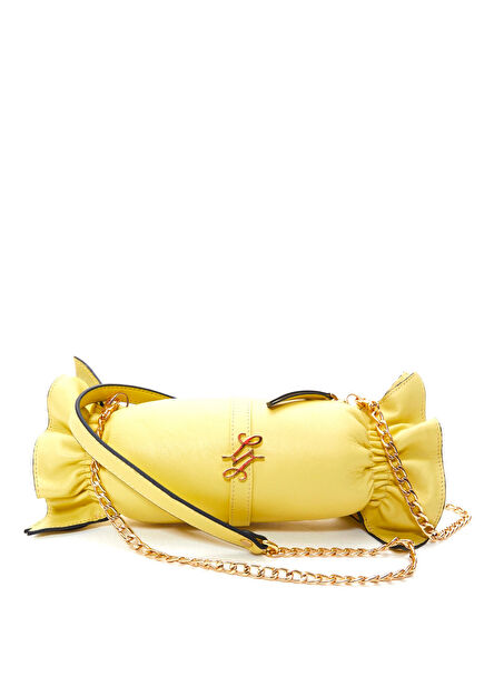 Loya Sarı Deri Kadın Omuz Çantası