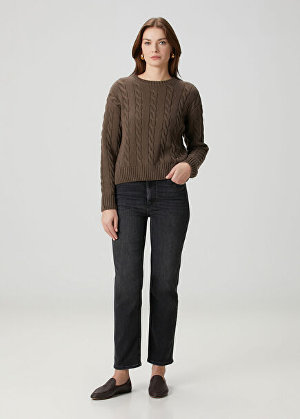 Le Sleek Straight Anthracite Jeans
